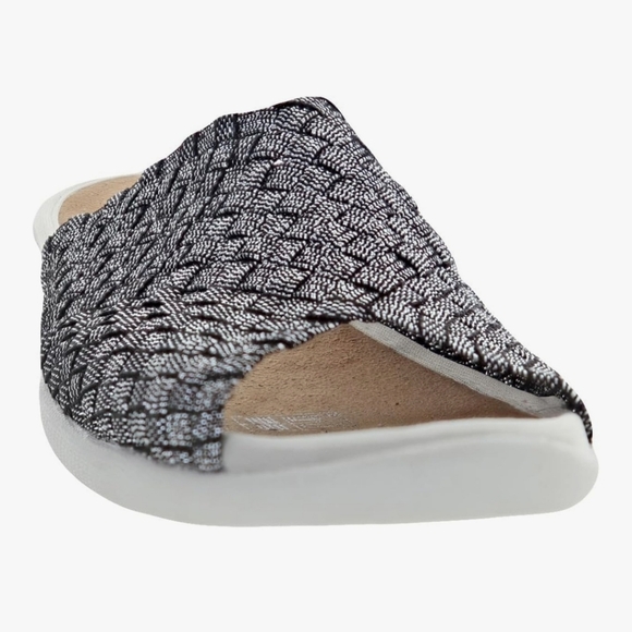 NWT Bernie Mev Women's Bon Bon Sandal Black Shimmer Sz 39 Or 8 - Picture 2 of 6